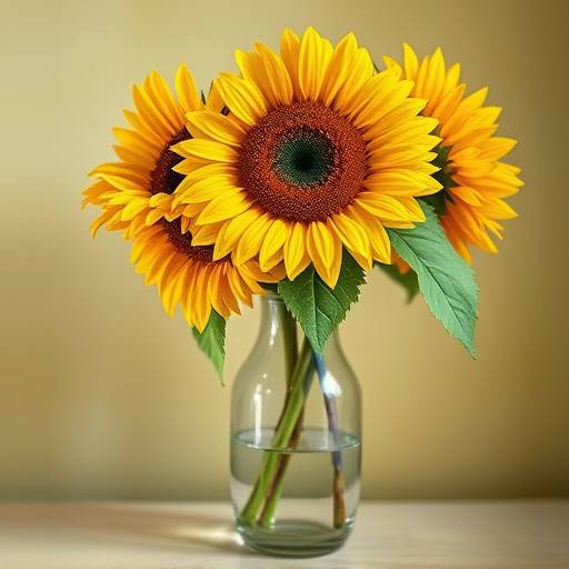 Vincent van Gogh's 'Sunflowers', one of several versions of the painting depicting sunflowers in a vase.